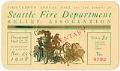 Image of SFD annual charity ball ticket, November 25, 1908