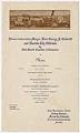 Image of Mayor-Elect George F. Cotterill dinner menu, Seattle, March 15, 1912