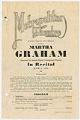 Image of Metropolitan Theatre program for Martha Graham recital, June 2, 1930