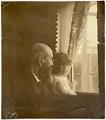 Image of Abraham Schwabacher and granddaughter Babette Eckstein, circa 1908
