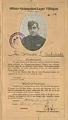 Image of Norman Archibald's POW leave permit, November 5, 1918