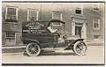 Image of Laundry delivery car and driver, Seattle, circa 1914