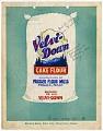 Image of Velvi-Down cake flour bag design, 1933