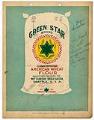 Image of Green Star flour bag design, 1925