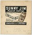Image of Paste-up for Sunny Jim peanut butter ad, circa 1940