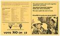 Image of Vote no on 13 pamphlet, 1978