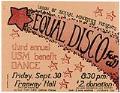 Image of Equal Disco for All benefit dance poster, September 30, 1977