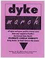 Image of Dyke March poster, June 25, 1994