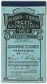 Image of AYPE ticket book, Seattle, 1909