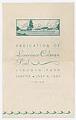 Image of Program for the dedication of Colman Pool, Seattle, July 4, 1941