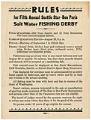 Image of Ben Paris fishing derby rules, 1936