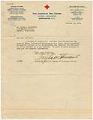 Image of Letter from the Red Cross to Silas Archibald, Washington DC, October 14, 1918