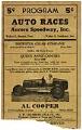 Image of Aurora Speedway race program, 1936