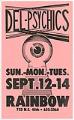 Image of Del-Psychics concert poster, September 12-14, 1982