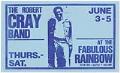 Image of The Robert Cray Band concert poster, June 1982