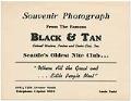 Image of Souvenir photo folder from the  Black & Tan Club, Seattle, circa 1945