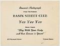 Image of Souvenir photo folder from the Basin Street Club, Seattle, circa 1945