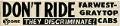 Image of CORE taxi boycott bumper sticker, 1964