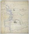 Image of Map Showing Northern Pacific Railroad with Branches and Connecting Lines in Washington Ter., 1887