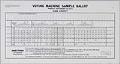 Image of Voting Machine Sample Ballot, King County, September 19, 1972