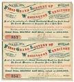 Image of First Grand Lottery of Washington Territory tickets, July 4, 1876