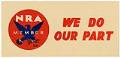 Image of National Recovery Administration member display piece, circa 1934