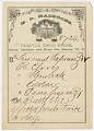 Image of Seattle Drug Store prescription, circa 1880