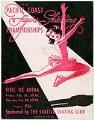 Image of Pacific Coast Figure Skating Championship program, February 1953