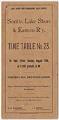 Image of SLS&E Ry Time Table No. 23, August 16, 1891