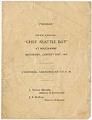Image of Chief Seattle Day program, 1915