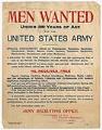 Image of U. S. Army recruitment poster, 1917