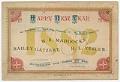 Image of New Year's Day greeting card, January 1, 1882
