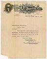 Image of Olympia Brewery letterhead, June 16, 1909