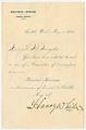Image of Invitation to reception for President Harrison, May 1, 1891