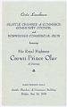 Image of Luncheon program for Crown Prince Olav's visit, 1939