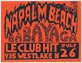 Image of Napalm Beach and Baba Yaga concert poster, July 26, 1985