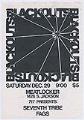 Image of Blackouts concert poster, December 29, 1984
