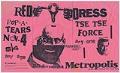 Image of Red Dress at the Metropolis concert poster, circa 1983