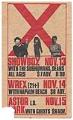 Image of X concert poster, November 13-15, 1981