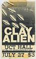 Image of Clay Alien concert poster, July 27, 1985