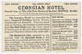 Image of Georgian Hotel card, circa 1910
