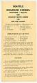 Image of Seattle Railroad School course schedule, circa 1950