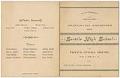 Image of Seattle High School graduation program, June 4, 1886