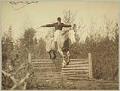 Image of Harry Whitney Treat on horse, Seattle, circa 1920