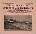 Image of Heckmann & Hanson Ship Architects & Builders advertisement, circa 1895