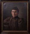 Image of Oil portrait of Marie Thomsen by Roman Fekonja, 1895