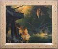 Image of Painting of a nighttime naval battle off Saipan by Edward Grigware, 1944