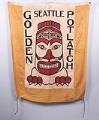Image of Seattle Golden Potlatch banner, ca. 1911-1940