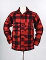 Image of Black and red Filson Mackinaw Cruiser jacket, ca. 2013