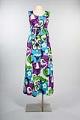 Image of Blue, green, and teal cotton dress made by Marontate-Jones Inc., ca. 1960s-1970s